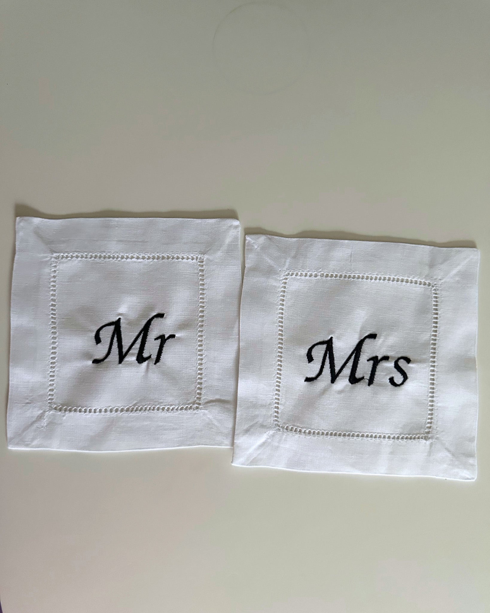 Mrs & Mr Cocktail Napkins
